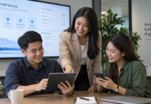 How Switching HR Systems Can Solve Long-Term Admin Problems Southeast Asian employees using an HR self-service system for leave, claims, attendance and payslips