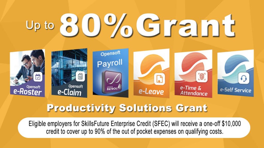 PSG Grant, HRMS Payroll software, eLeave, eClaim, Appraisal